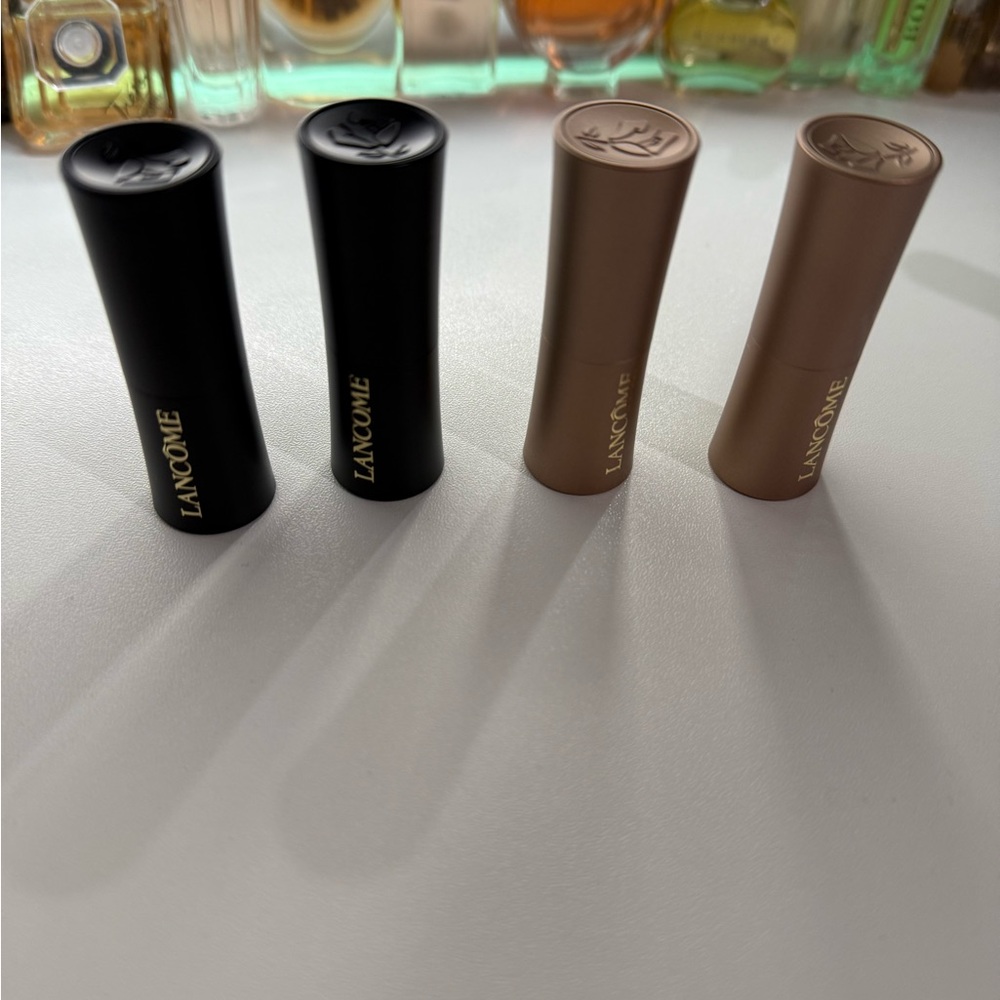 Lancôme Lipstick bundle - Black and Rose Gold Caps